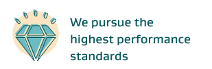 We persue the highest performance standards